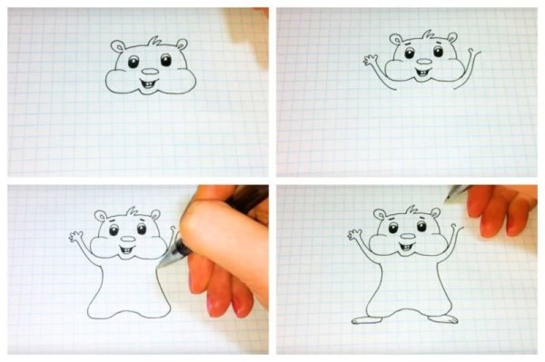 Раскраски милые хомячки