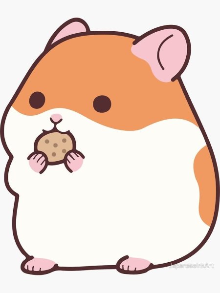 Раскраска хомячок
