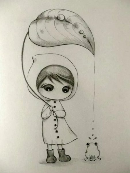 Сердечко рисунок карандашом