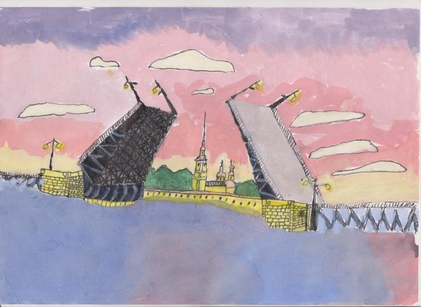 Детские рисунки Санкт-Петербурга