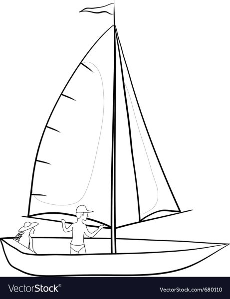 Яхта простым карандашом