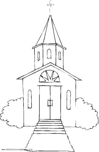 Храм раскраска