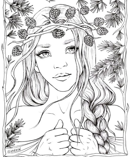 Раскраски девушки