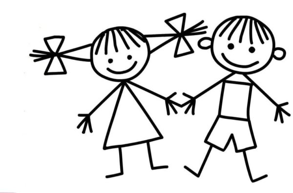 Подруги рисунок