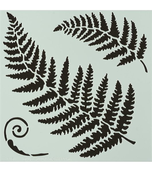 Папоротник силуэт