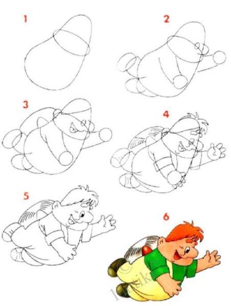 Нарисовать Буратино