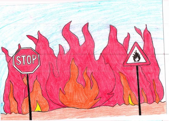 Рисунки на противопожарную тематику