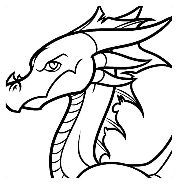 Дракон для срисовки