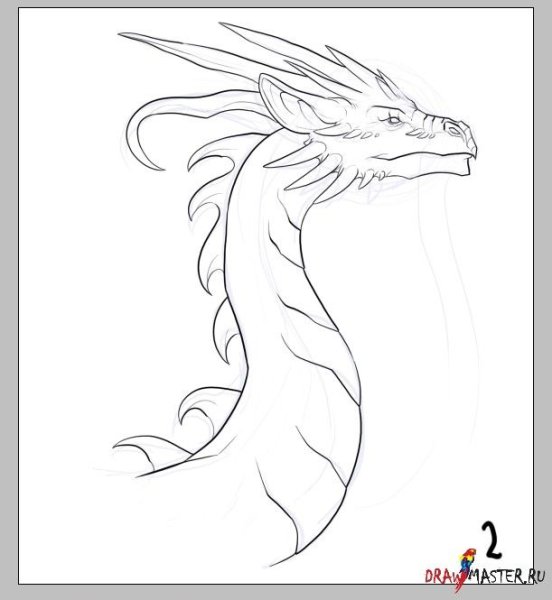 Рисунок дракона для срисовки