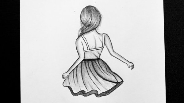 Рисунки девушек легкие