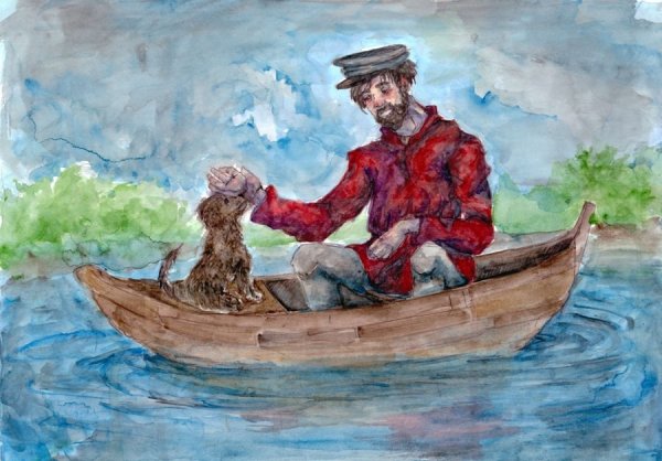 Иллюстрация к рассказу Тургенева Муму для 5 класса