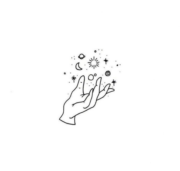 Тату эскизы блек ворк лес