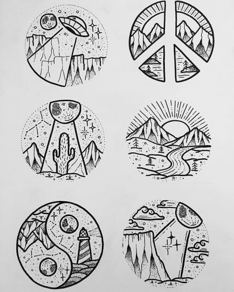 Рисунки в стиле Минимализм