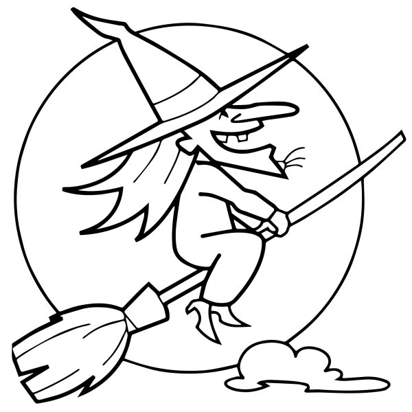 Ведьма рисунок