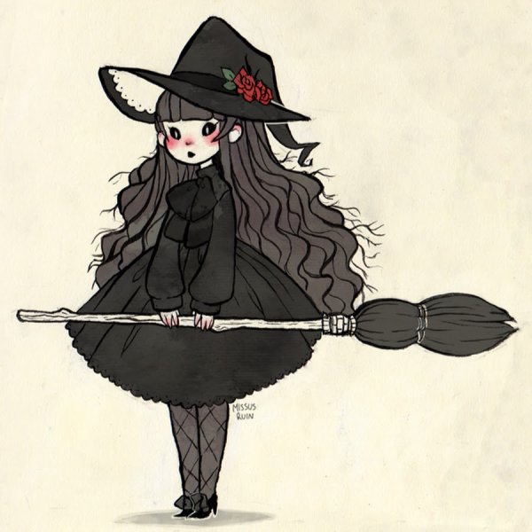 Ведьмочки для срисовки