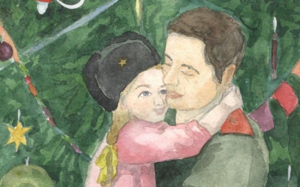 Новогодняя елка 1945 года рисунки