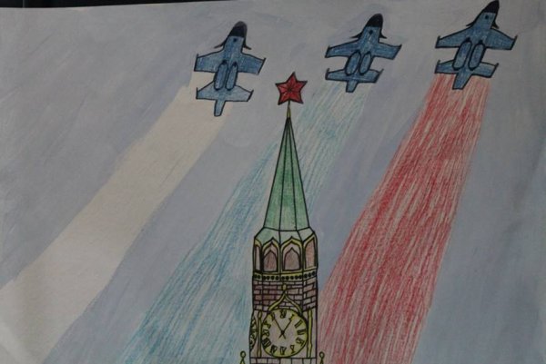 Рисование парад Победы