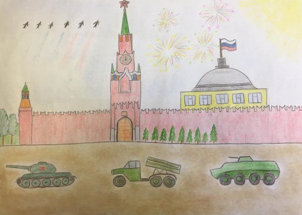 Рисование красная площадь