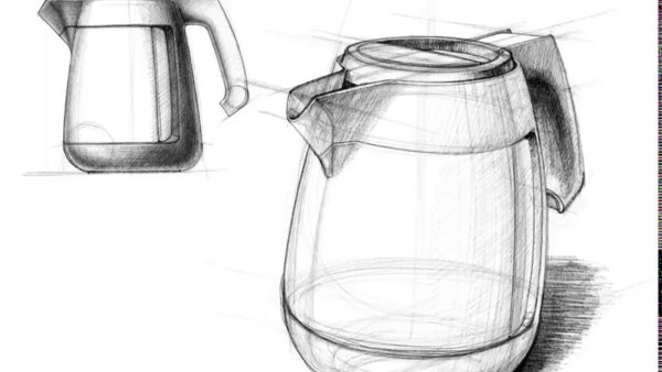 Конструктивные Наброски бытовых предметов