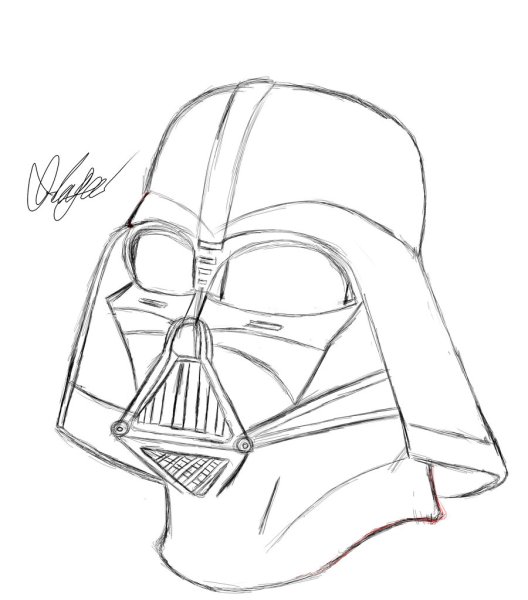 Раскраски Дарт Вейдер маски