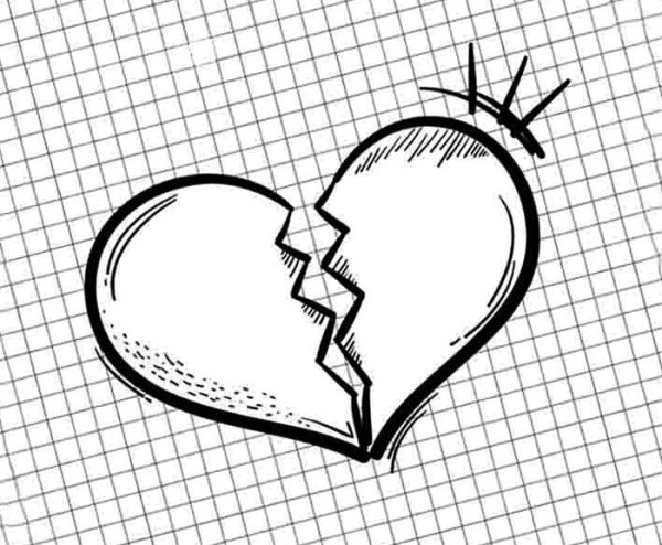 Сердце карандашом