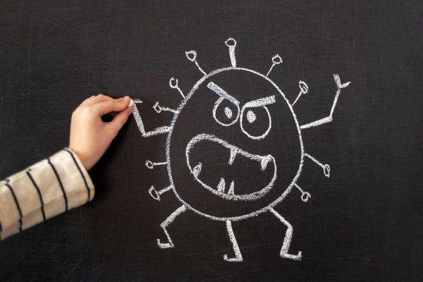 Детские рисунки мелом