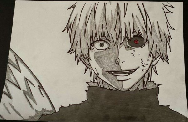 Токийский гуль раскраска