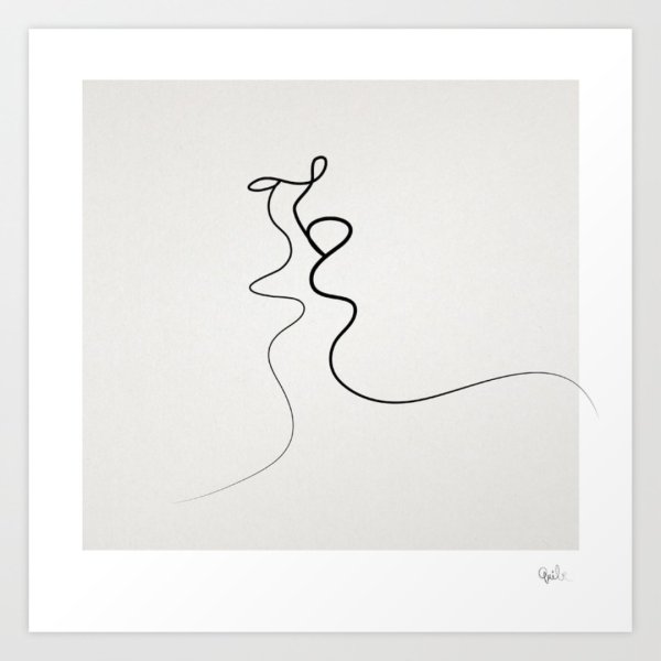 Картины одной линией