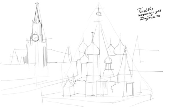 Москва рисунок для детей