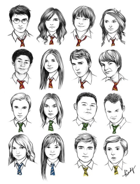 Персонажи Гарри Поттера рисунки