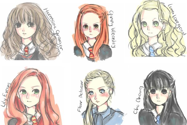 Гарри Поттер персонажи рисунки аниме