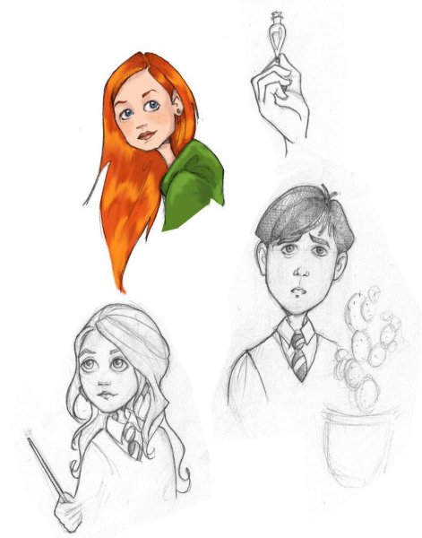 Гермиона иллюстрации Джоан Роулинг