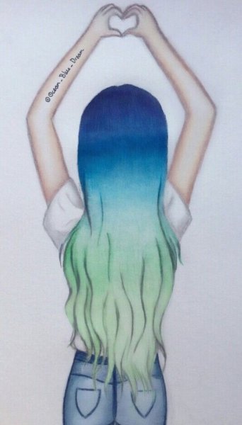 Рисунки для срисовки девочки легкие и красивые