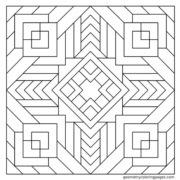 Сложный геометрический орнамент