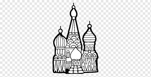 Храм Василия Блаженного рисунок