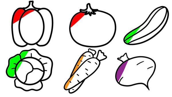 Как нарисовать овощи капусту