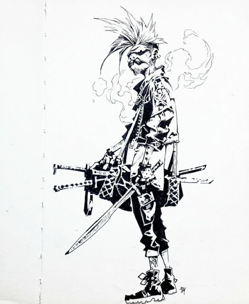 Панковский стиль в рисовани