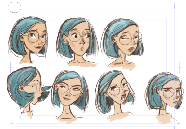 Скетчи персонажей Дисней Рапунцель