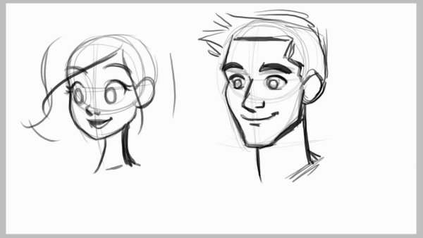 Разные стили рисования волос