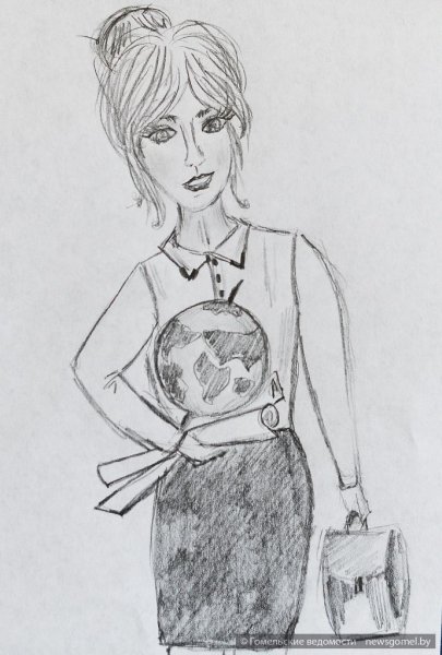 Раскраска учитель у доски