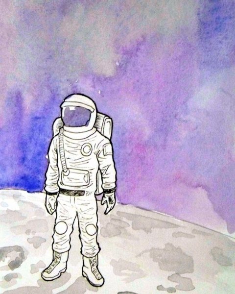 Тату космонавт эскизы