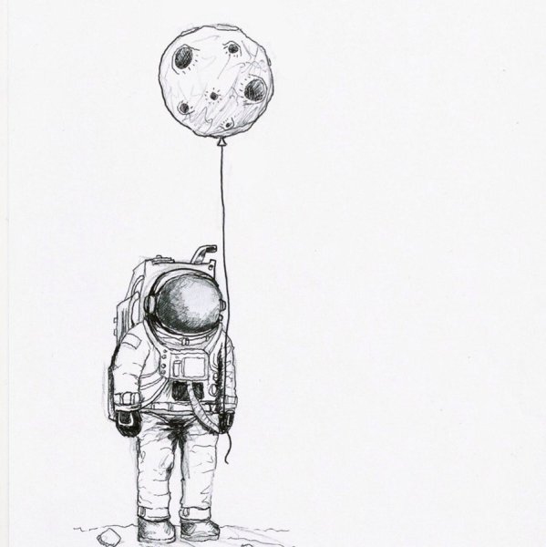 Тату космонавт эскизы