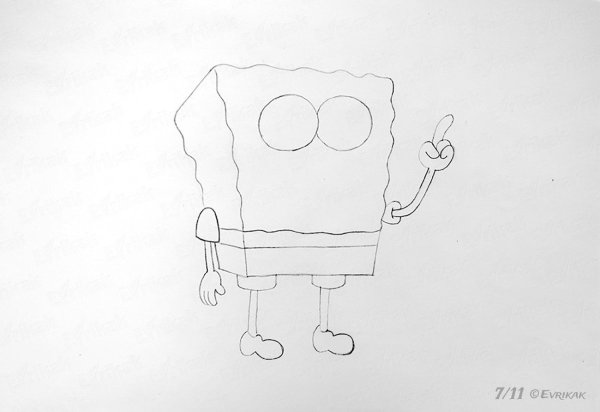 Спанч Боб для срисовки