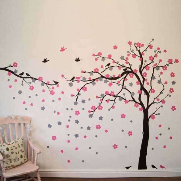 Роспись стен дерево