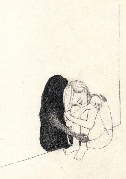 Рисунки карандашом одиночество