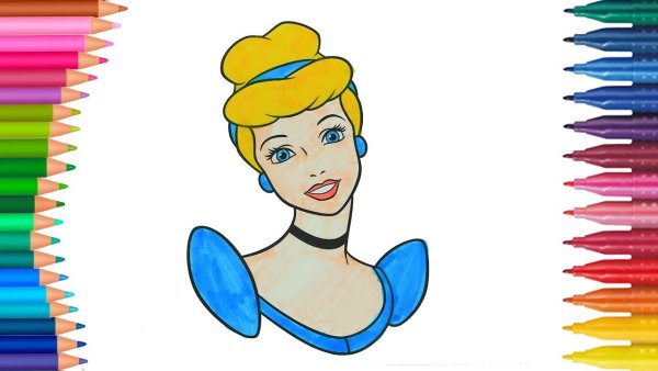 Лёгкие рисунки Золушки