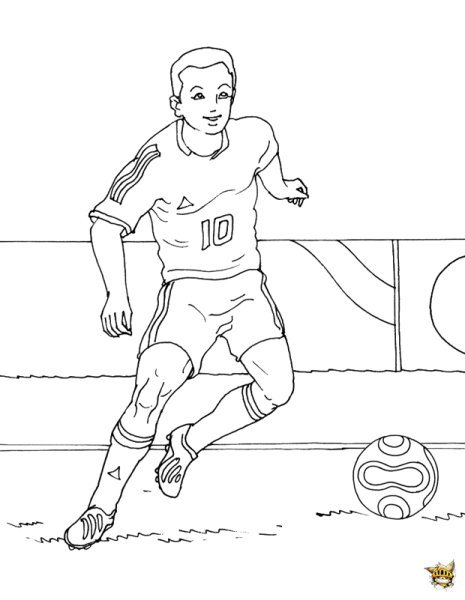 Раскраска футболисты