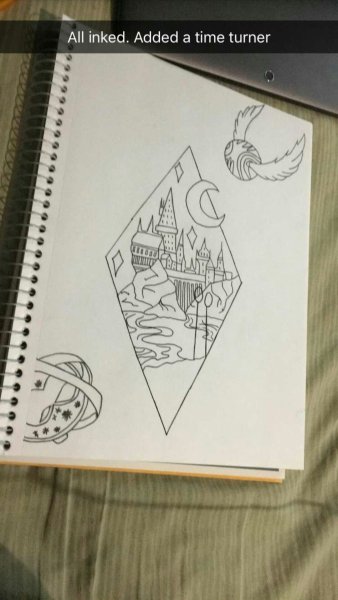 Скетчбук для рисования Гарри Поттер