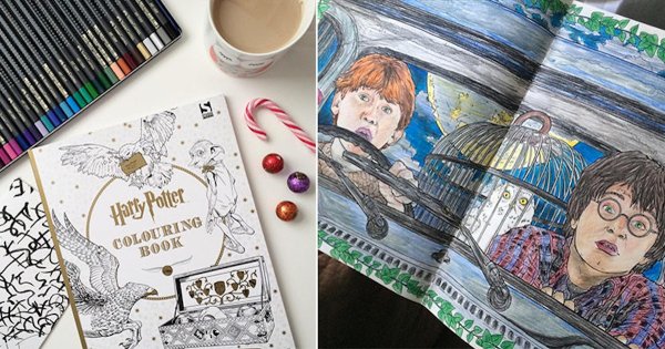 Рисунки в стиле Гарри Поттера легкие