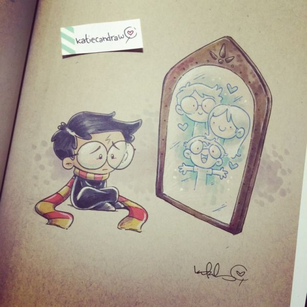 Скетчбук для рисования Гарри Поттер